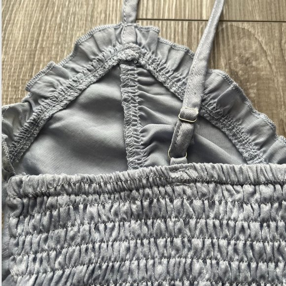 Frill Trim Lace Up Front Cami Top - Picture 5 of 6